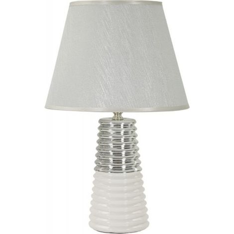 Lampada da tavolo in ceramica con paralume Candela