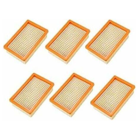 Lot de 6 Filtres pour Aspirateur Karcher MV4 MV5 MV6 WD4 WD5 WD6, PièCes de Rechange Filtre HéPatique-- (1/5)