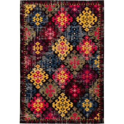 Tapis Tissé à Motifs "Primavera" Multicolore 80 x 150 cm (1/5)