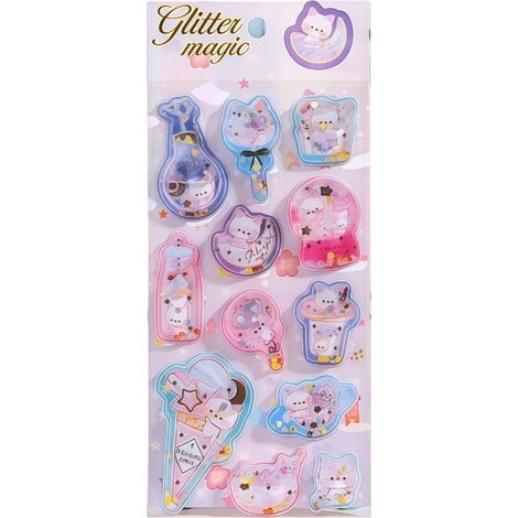 Cartoon 3D Shaker Sticker (04) 3D self-adhesive sticker decoration journal creative shaker sticker -- Cartoon 3D Shaker Sticker 04 -- BIEMMEDUE (1/5)