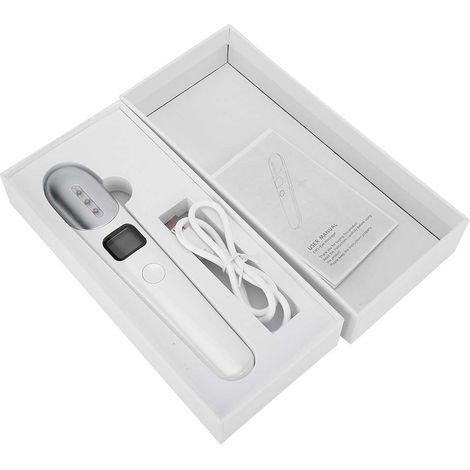 Appareil de massage EMS, appareil de beauté, masseur oculaire à microcourant, masseur oculaire pour cernes et poches sous les yeux, luminothérapie colorée. (1/5)