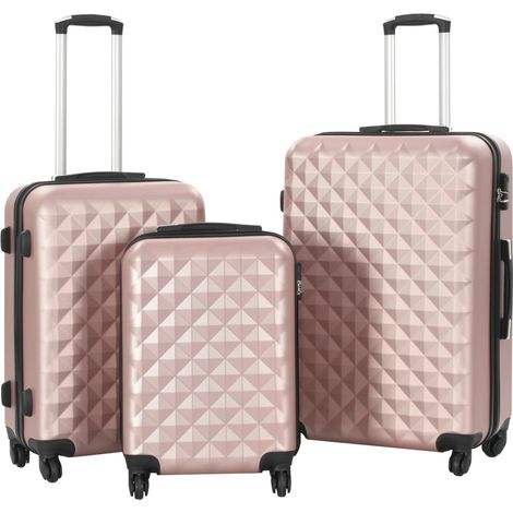 Teenpull – Hartschalen-Trolley-Set 3 Stk. Roségold ABS (1/5)