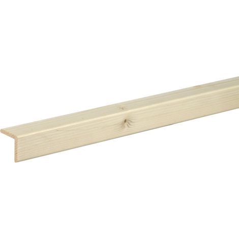 Neuhofer Winkelleiste 240 cm 28 x 28 mm Fichte Kiefer Sockelleiste