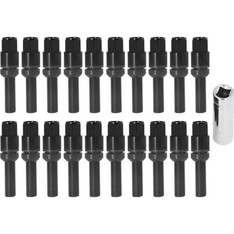M14x1,5 Kegelradschrauben für 45 mm Sitz und 17 mm Schaft, universelles Sechskant-Radzubehör für Autos, rote Radschrauben, Kegelradschrauben