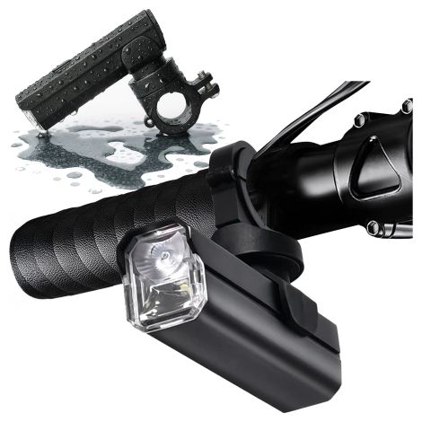 Alogy LED-Fahrradfrontlicht, sehr hell (1200 lm), 4000 mAh, wasserdicht, schwarz (1/5)