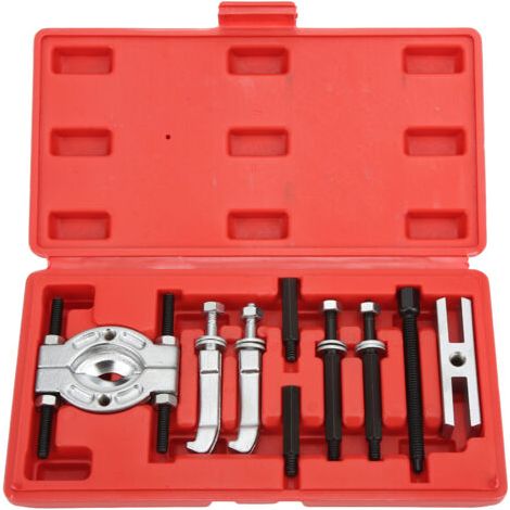 Juego de extractores de rodamientos de 9 piezas, kit de herramientas portátiles para la extracción de rodamientos, separador de rodamientos metálicos. (1/5)