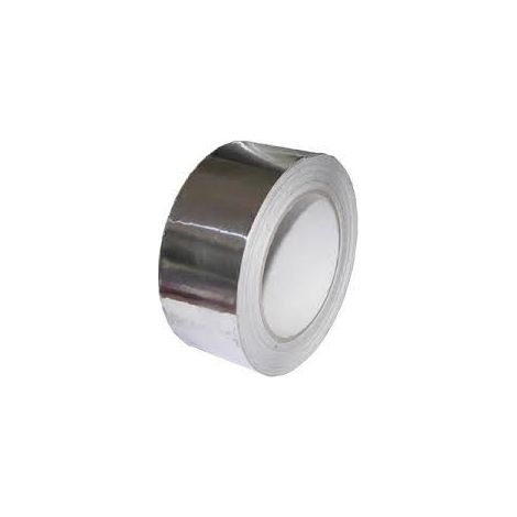 MIARCO cinta aluminio 50 mm x 10 m , Cinta de aluminio multiusos de 50mm de anchoRollo de 10 metrosResistencia a alto rango de temperaturasApto para exterior e interior (1/8)