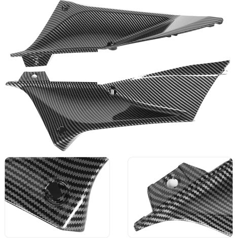 2x Aérodynamique Dubaï Carbone Look Conduit d'Air Latéral Droit et Gauche Insert Carénage Compatible Yamaha YZF R1 02-03 (1/5)
