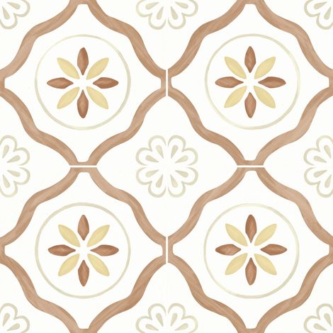 Carrelage effet Carreau ciment Azoria Terracotta 22,3x22,3x0,9 cm Levior - Sol et mur intérieur (vendu par carton de 0,65 m²) - RO'MA CARRELAGE