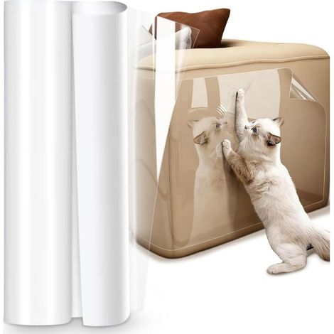 Film De Protection Transparent En Pvc Pour Canapés, Protection Invisible Contre Les Griffes De Chat, Les Griffures Et Les Dommages, Résistant Aux (1/5)