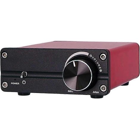 Amplificateur de puissance TPA3250 2 canaux HiFi Classe D Numérique 2 x 130 W Haute Puissance Audio Stéréo Audiophile D130C Prise UE Rouge (1/5)
