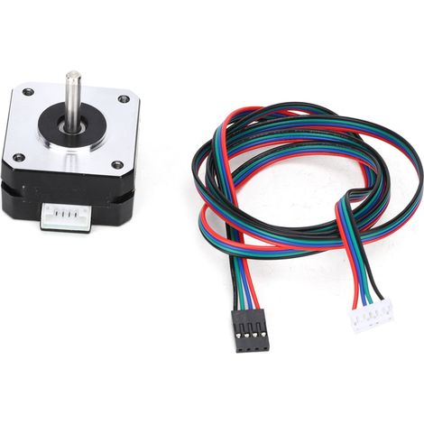 Nema 17 Schrittmotor, 2-phasig, 1,8° DC, 4,1 V, kompatibel mit Extruder (1/5)