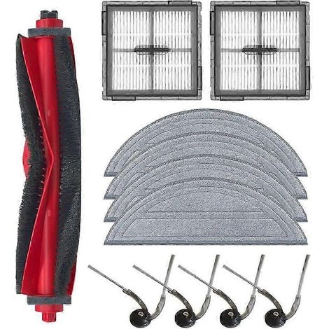 Kit d'accessoires pour Roborock Q10 S5 / Q10 S5+ / Q10 VF / Q10 VF+ / Q10V / Q10V+ : chiffon de nettoyage, brosse principale et filtre. (1/5)