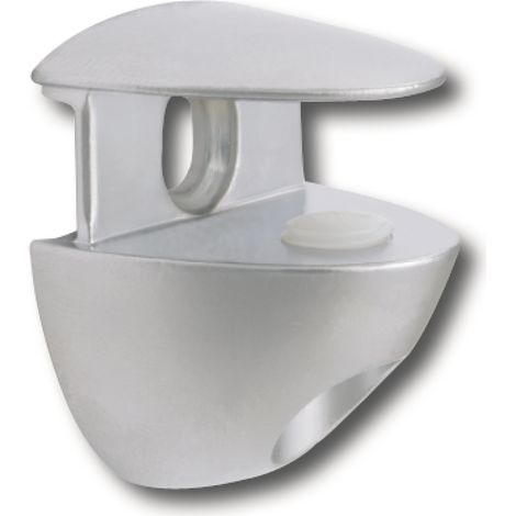 ITALIANA FERRAMENTA Glastablar-Klemmträger Cobrone Glas 10 mm, verchromt poliert