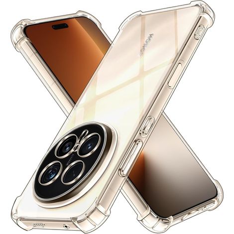 Custodia per Honor Magic 8 Pro, resistente alle cadute, trasparente