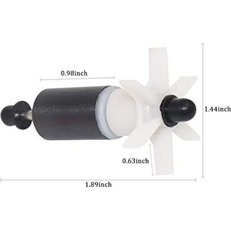 Hoome Céramique Filtre Remplacement Impulseur Petit Muet Amovible Aquarium Cartouche Filtre De Rechange Rotor Outil D'entretien pour Pompe De Bassin (1/3)