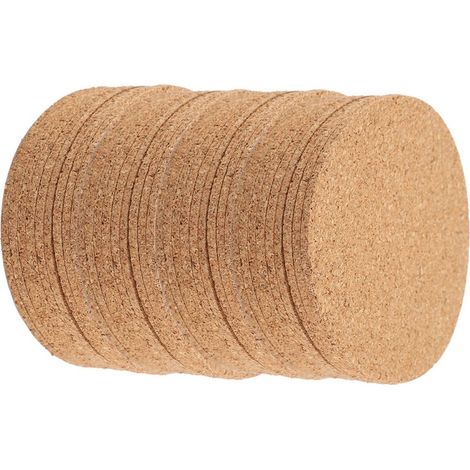 50 Pièces Sous-verres en Bois pour Tasses de Thé et Café, Décoration de Table et Accessoires Maison (1/5)