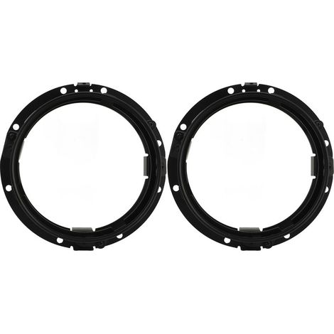 Anneau de phare rond de 7 pouces, support de montage de phare, anneau de lunette de retenue pour Wrangler JK 2007 à 2018, 2 pièces (1/5)