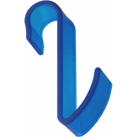 Pika shop appendino per termoarredo tubo orizzontale modello hook azzurro (1/2)