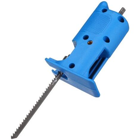 Perceuse électrique modifiée scie électrique scie alternative électrique perceuse électrique pour scie sauteuse outil de coupe pour le travail du bois - Bleu (1/4)