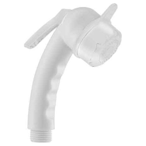 DUCHA TELEFÓNICA CON INTERRUPTOR Y BOTÓN BLANCA 1/2" - Abs