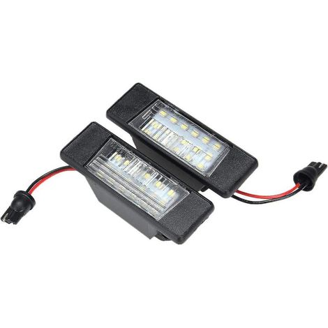 Juego de 2 luces LED de plástico de 18 LED para matrícula de Nissan Qashqai (1/5)
