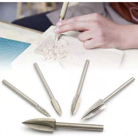 Five-piece professional wood carving set  Electric high-speed carving + manual shaping  Complete solution for beginners and advanced users