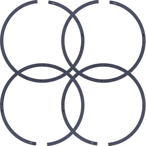 4pcs Piston Rings For Robin NB411 For KAWASAKI TD40 For Ryobi For SHINDAIWA B45 40mm x 1.5mm, Piston Ring (1/5)
