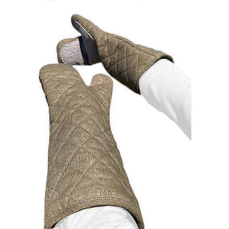 Gants de cuisine résistants à la chaleur disponibles, gants de cuisson compatibles avec le micro-ondes pour la pâtisserie et les grillades (1/5)