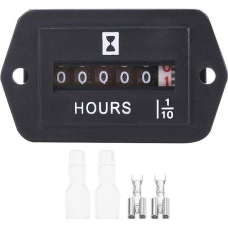 Compteur cumulatif à affichage LCD, minuterie électronique industrielle, compteur horaire
