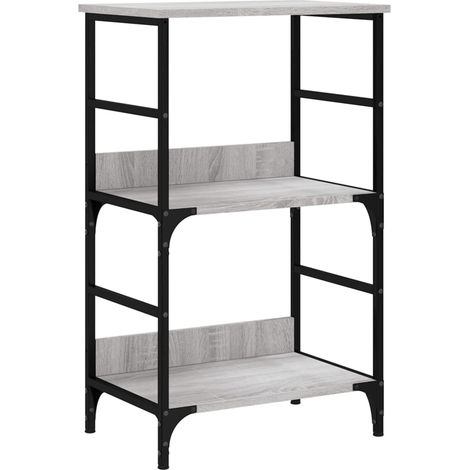 Maison Exclusive - Bücherregal Grau Sonoma 50x33x82 cm Holzwerkst (1/5)