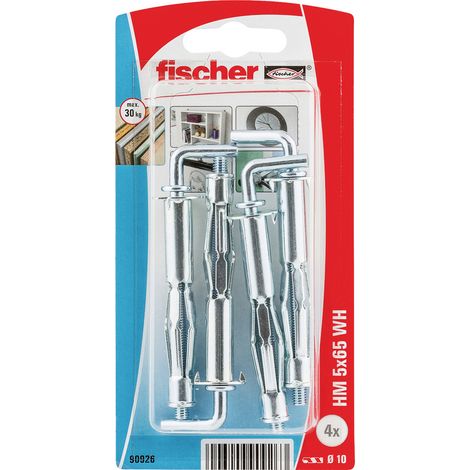 FISCHER 090926 Hohlraum Metalldübel HM 5x65 WH, 4 Stk (1/5)