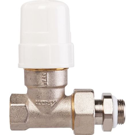 Robinet de radiateur droit à visser - F 3/4' - Thermostatisable - RBM (1/2)