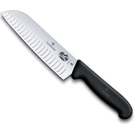 Victorinox coltello Santoku alveolato Fibrox acciaio inox 17 cm