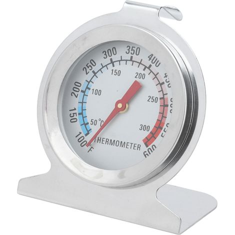 Thermomètre four acier inoxydable à cadran indicateur pour cuisson cuisine précis ±1 division 0-300°C 100-600°F (1/5)
