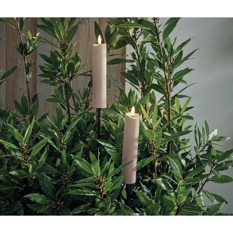 Mömax LED-Gartenfackel Kalypso Beige, 2er Set (1/5)
