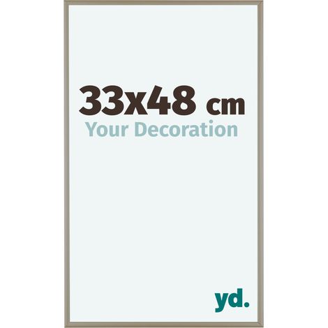 yd. - Cadre photo 33x48 - Champagne - Aluminium - Kent
