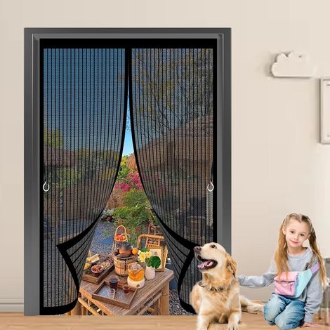 Moustiquaire Porte Coulissante 120 x 90 cm Anti-Moustiques (1/5)