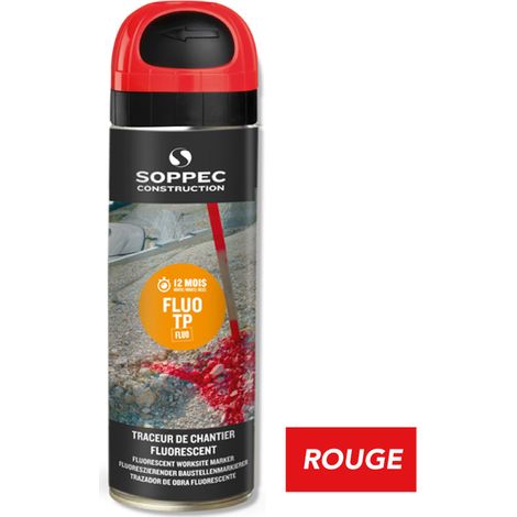 TRACEUR DE CHANTIER FLUO TP (W141513GROUPE).- Rouge -