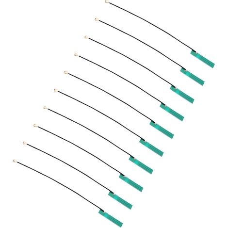 Lot de 10 antennes PCB intégrées NZGSMPCB003, câble RG1.13, 3 dBi, 2G/3G, pour alarme de sécurité et maison connectée. (1/5)