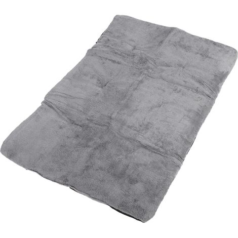 Tapis chauffant auto-chauffant pour animaux de compagnie, doux et hypoallergénique, pour chiens et chats. Tapis thermique portable et lavable, pour l'intérieur et l'extérieur. Gris argenté XL. (1/5)