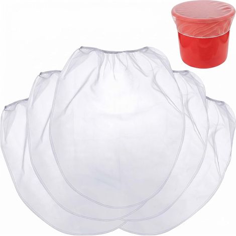 Lot de 5 Sacs Filtrants de 5 Gallons 400x500mm, Ouverture élastique pour Filtrer La Peinture et Hydroponie et Brassage de Bière (Blanc) (1/5)