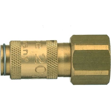 Raccord rapide pneumatique Legris, Filetage femelle vers Femelle M5 Femelle 10mm 5mm Profil rectus, Walther en Laiton ( Prix pour 1 )