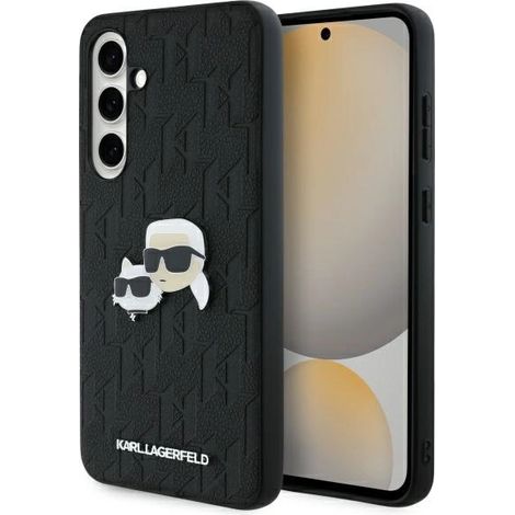 Karl Lagerfeld KLHCS24FEPGKLKCPK Sam S24 FE S721 negro/negro estuche rígido Monogram Karl&Chaoupette Head Pin (1/5)