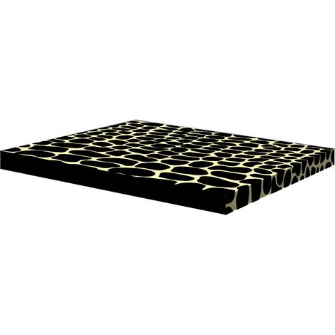 Colchón para cama de perro XXL 110×80×5 cm - espuma, funda impermeable, estampado "Cocodrilo", Bertoni (1/5)