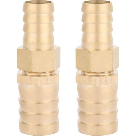 2 raccords réducteurs en laiton avec connexion cannelée, de 19 mm à 25 mm, connecteur réducteur droit pour l'installation et la maintenance des tuyaux. (1/5)