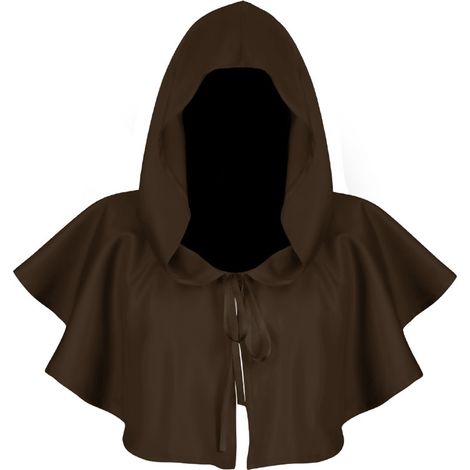 Cowl Hat - Oversized Hooded Cloak - Medieval Costume Accessory - One Piece (1/5)