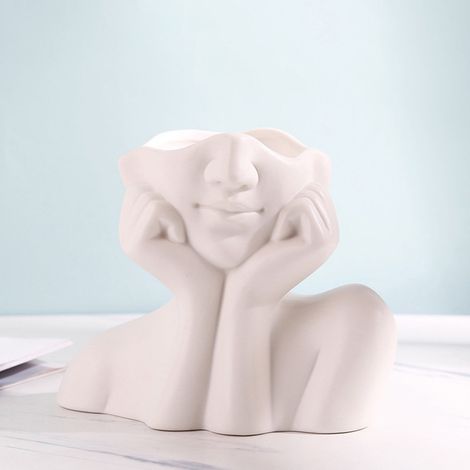Vase - Céramique - Pour Décoration Intérieure Et Extérieure - Usage Polyvalent - 1 Pièce (1/5)