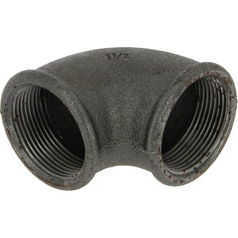 Coude 90° fonte noir Femelle 1"1/2