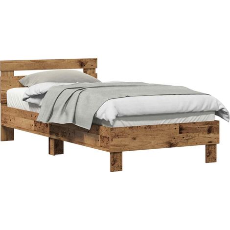 Maison Exclusive - Cadre de lit Bois ancien 193 x 95 x 88 cm Bois d'ingénierie (1/5)
